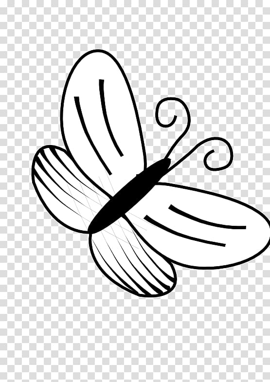 Butterfly Black and white , Kenzi transparent background PNG clipart