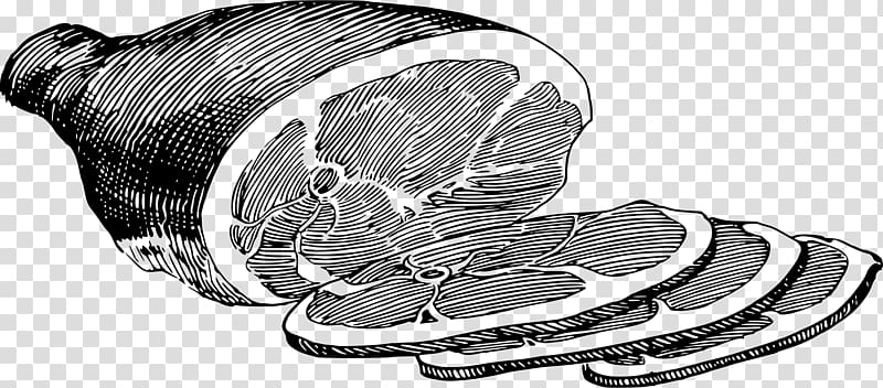 Ham Cheese sandwich Black and white Drawing , ham transparent background PNG clipart