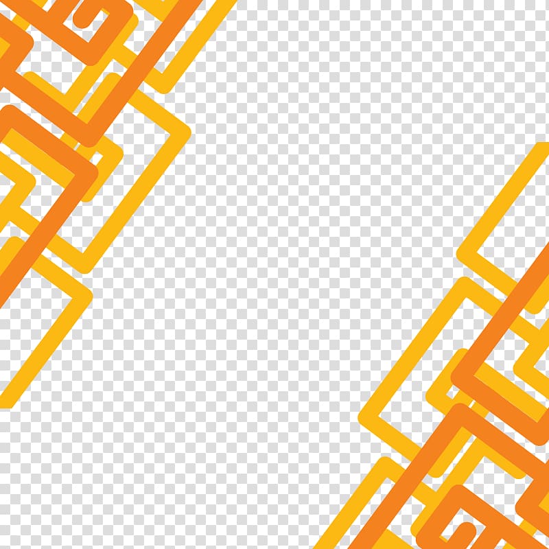 orange and yellow tribal border , Texture mapping Lace Pattern, Square texture transparent background PNG clipart