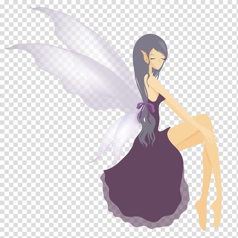 Fairy Drawing Angel Illustration, Lovely angel transparent background PNG clipart