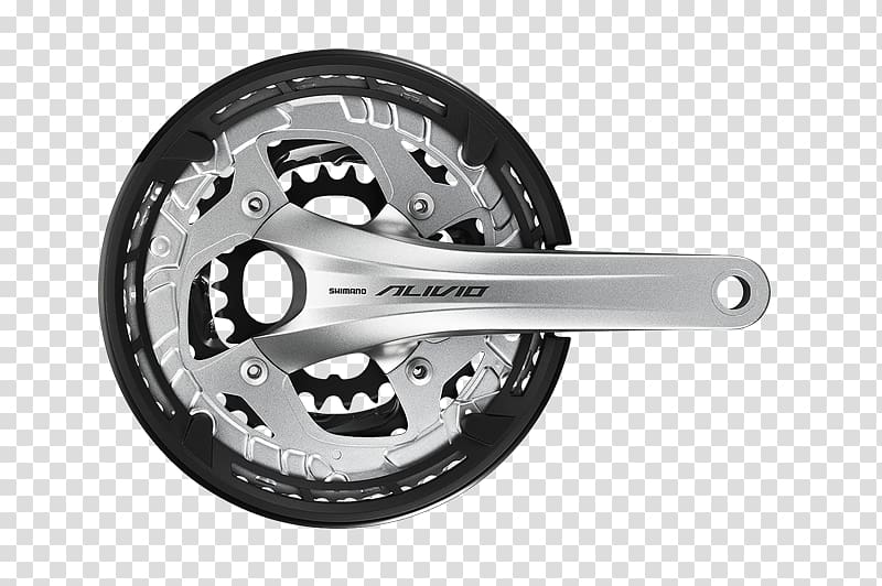 Bicycle Cranks Shimano シマノ・Alivio Groupset, Bicycle transparent background PNG clipart