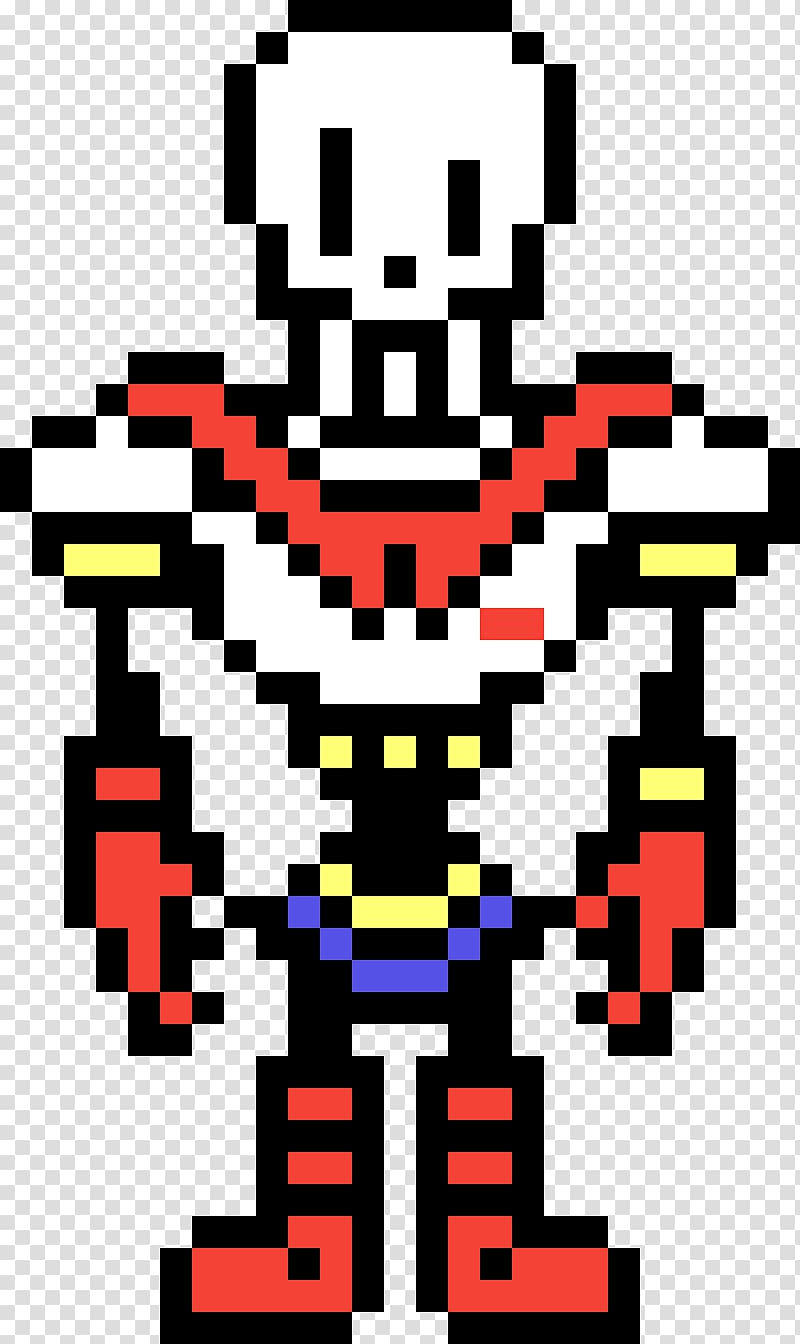 Undertale Pixel art Isometric projection PAPYRUS, sprite transparent background PNG clipart