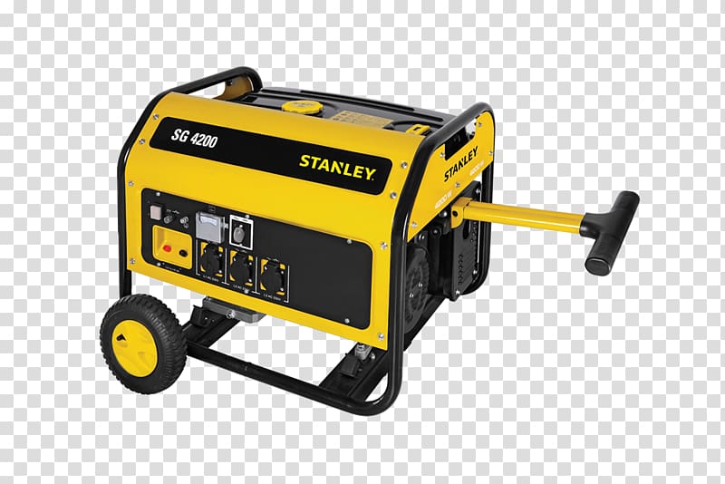 Electric generator Engine-generator Emergency power system Gasoline Tool, power generator transparent background PNG clipart