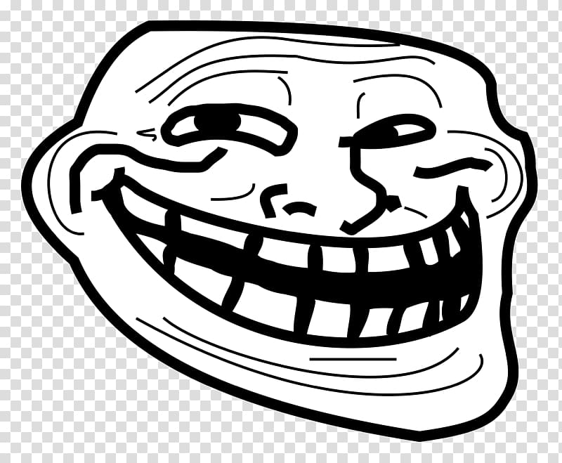 Trollface transparent background PNG cliparts free download