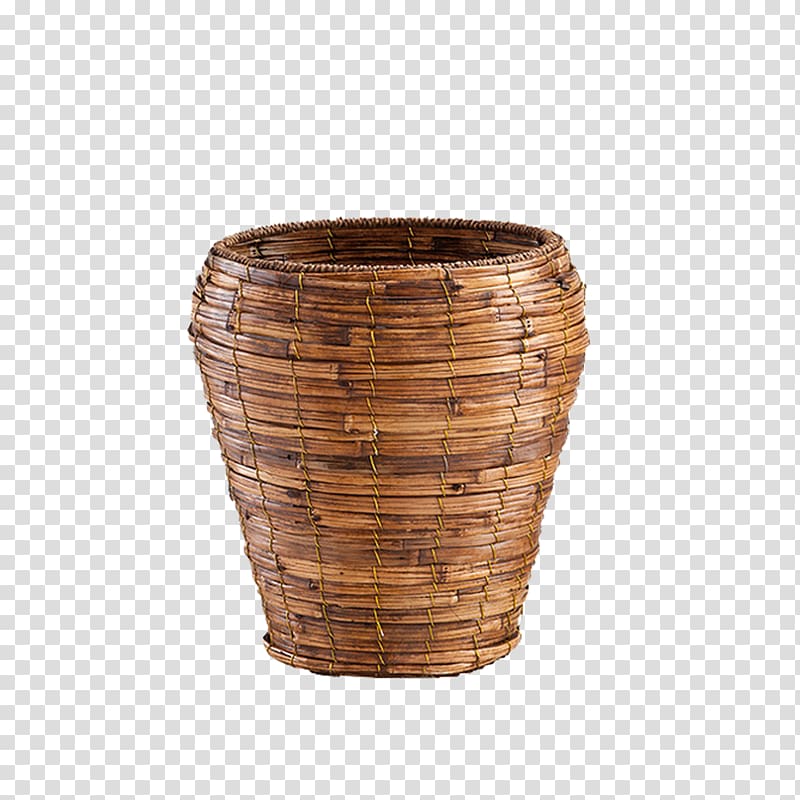 Basket weaving Knitting Laundry, Bamboo basket transparent background PNG clipart