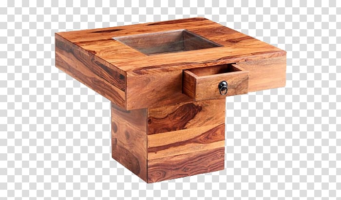 Table Indian rosewood Furniture Drawer, Square Coffee Tables transparent background PNG clipart
