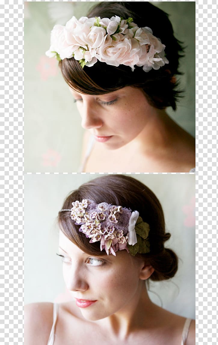 Tiara Floral design Headband Crown Cut flowers, crown transparent background PNG clipart