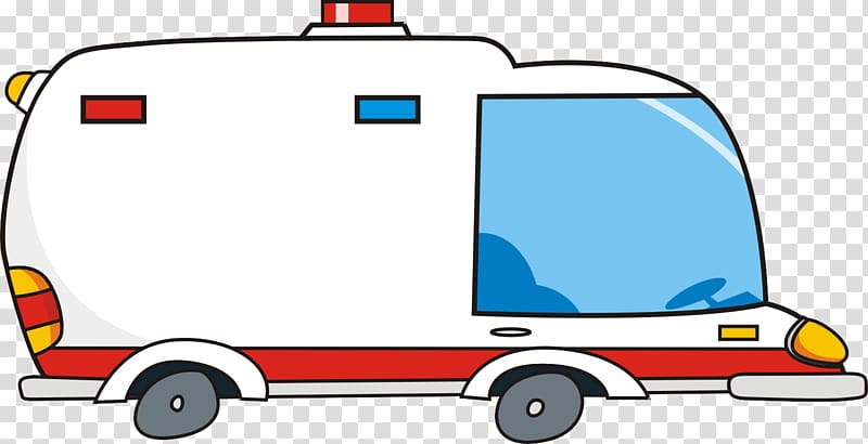 Ambulance Cartoon Illustration, ambulance transparent background PNG clipart