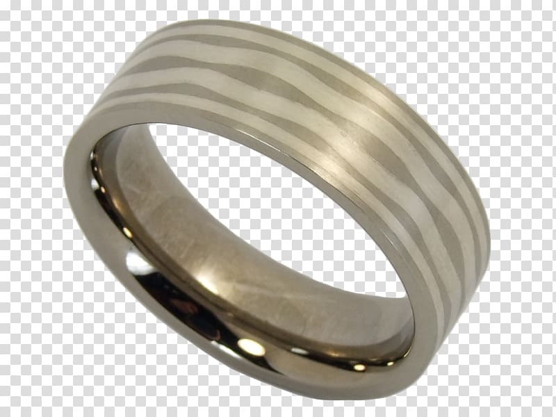 Wedding ring Silver Mokume-gane Engagement ring, ring transparent background PNG clipart