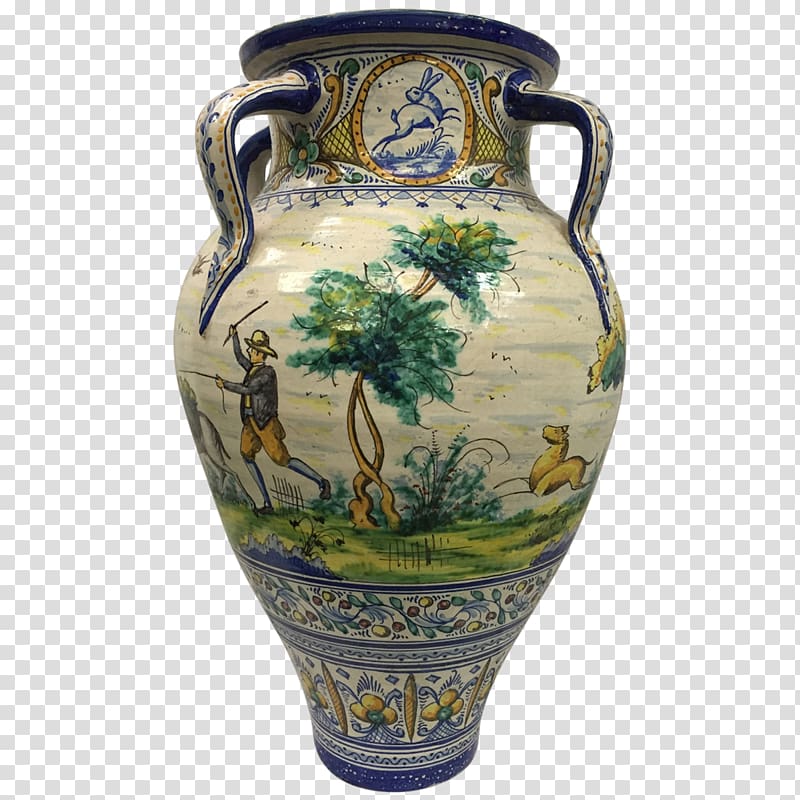 Vase Ceramic Pottery Jug Maiolica, jade vase transparent background PNG clipart