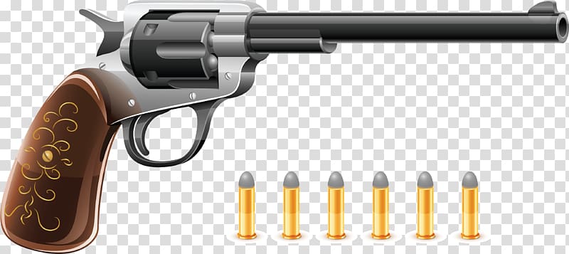 Bullet Firearm Weapon Pistol Shooting, Revolver Colt Handgun transparent background PNG clipart