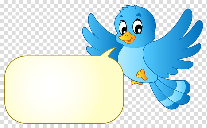 Bird , Birdie and text box transparent background PNG clipart