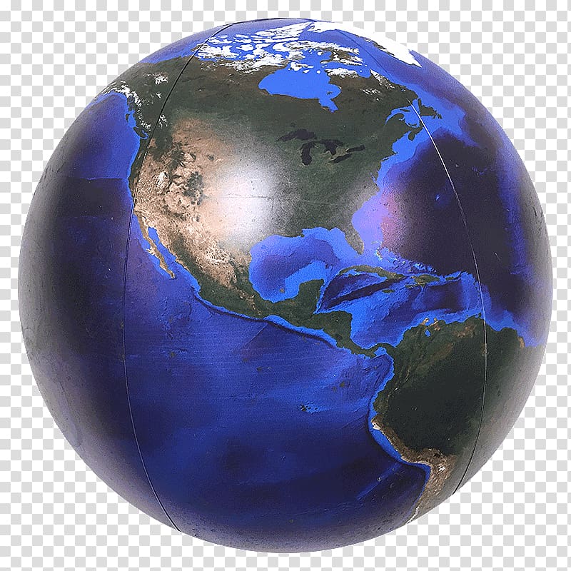 Globe The Blue Marble Earth Beach ball, blue ball transparent background PNG clipart