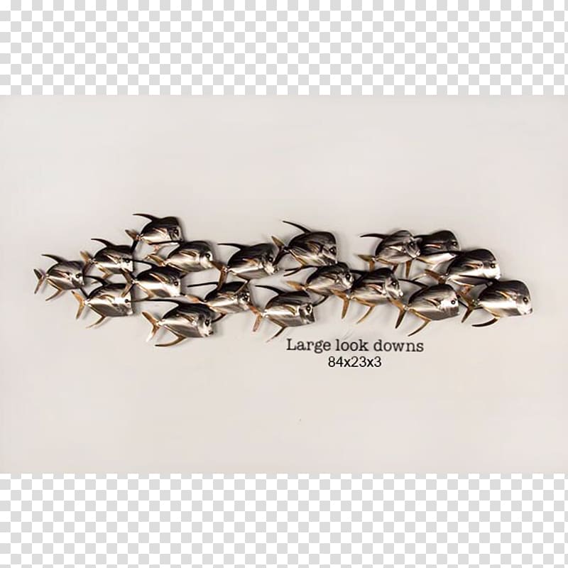 Shoaling and schooling Metal Sculpture Wall decal, silver transparent background PNG clipart
