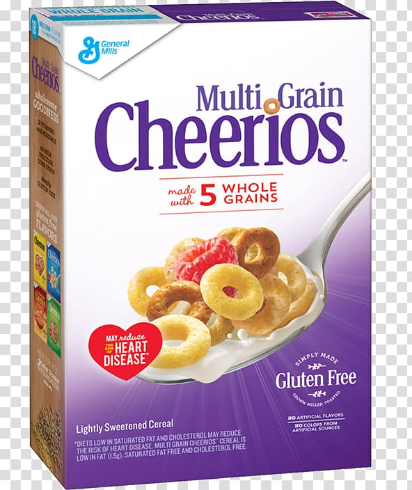 Breakfast cereal General Mills Multi-Grain Cheerios Whole grain, breakfast transparent background PNG clipart