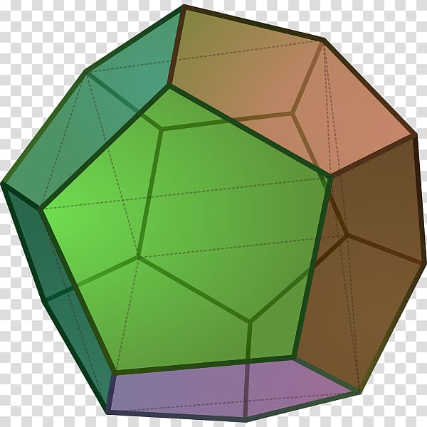Dodecahedron Euclidean geometry Polyhedron Three-dimensional space, shape transparent background PNG clipart