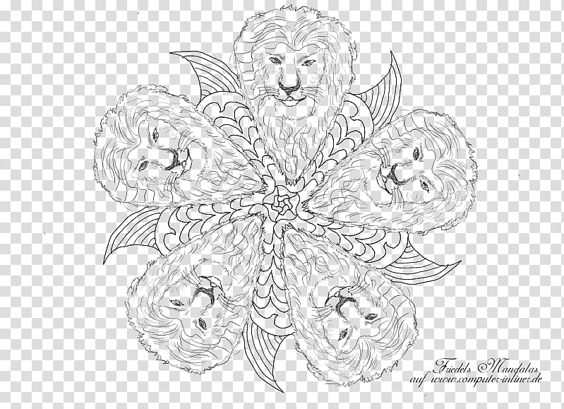 Visual arts Line art White Sketch, wind mandala transparent background PNG clipart