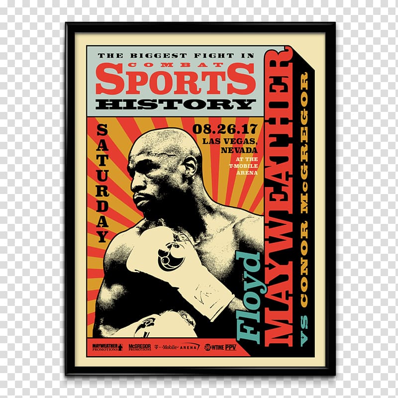 Floyd Mayweather Jr. vs. Conor McGregor Marc J. Poster Las Vegas Boxing Pop-up ad, plenty of money transparent background PNG clipart
