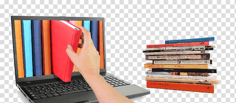 Bookselling Online book Digital library, software library transparent background PNG clipart