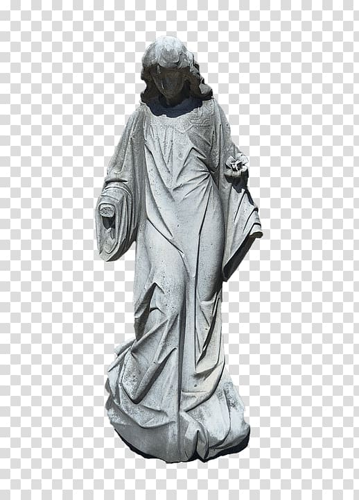 gray women statue, Stone Monument transparent background PNG clipart