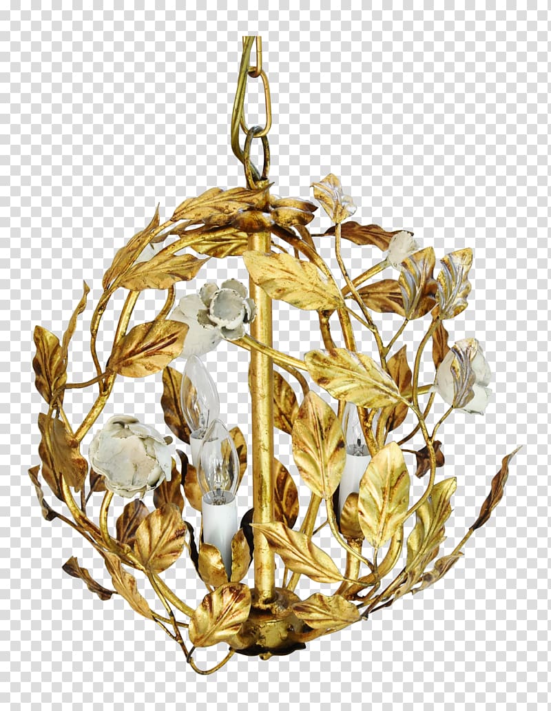 Chandelier Gold Christmas ornament Ceiling, gold transparent background PNG clipart