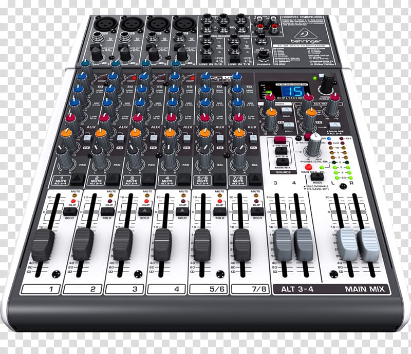 Audio Mixers Music Behringer Dynamic range compression Recording studio, Mixer transparent background PNG clipart