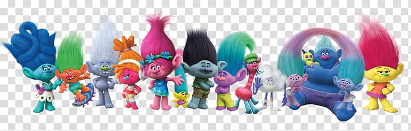 Disney Trolls characters illustration, YouTube King Peppy DreamWorks Animation Trolls, youtube transparent background PNG clipart