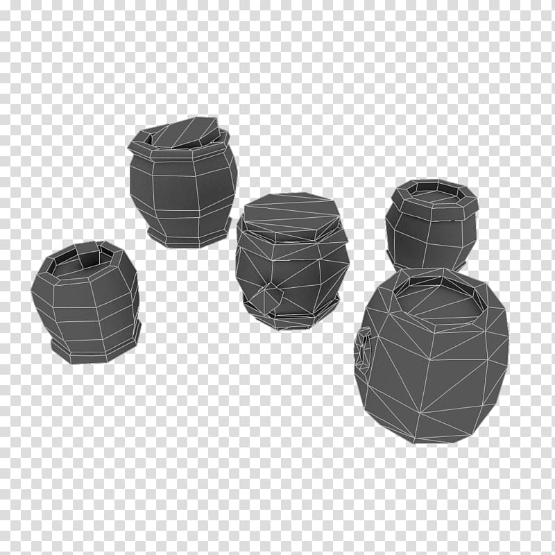 Barrel Plastic Low poly, hand painted gravel transparent background PNG clipart