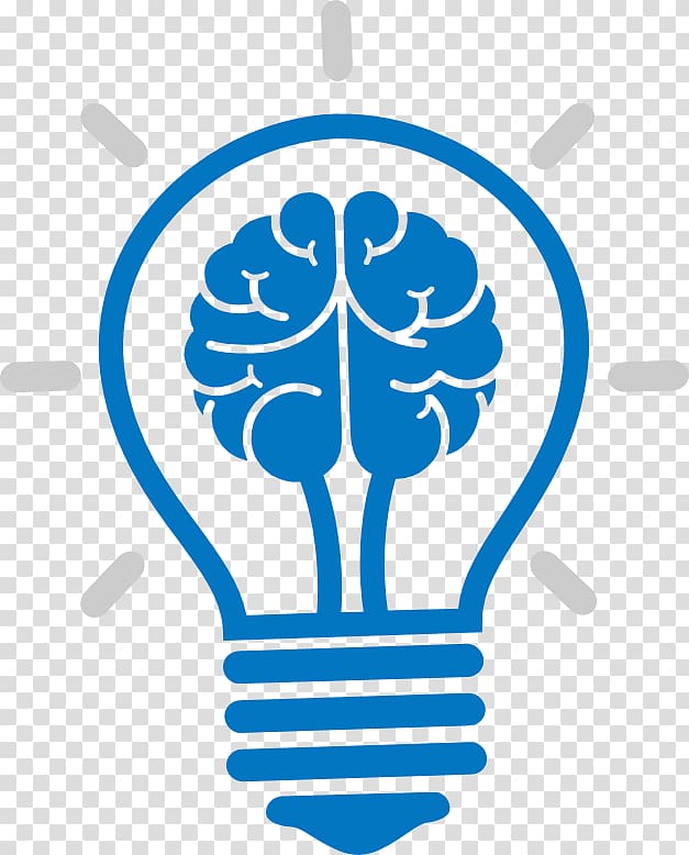 cartoon brain bulb icon transparent background PNG clipart