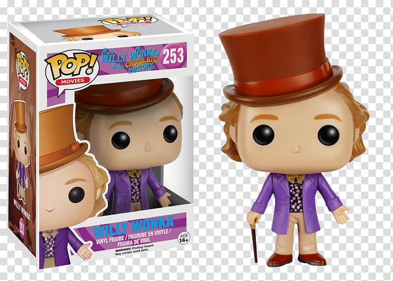 Willy Wonka Mike Teavee Charlie Bucket Violet Beauregarde Funko, toy transparent background PNG clipart