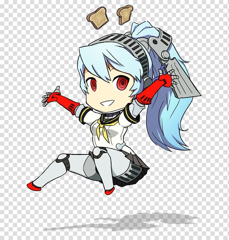 Shin Megami Tensei: Persona 3 Persona 4 Arena Ultimax Video game Character Labrys, toast transparent background PNG clipart
