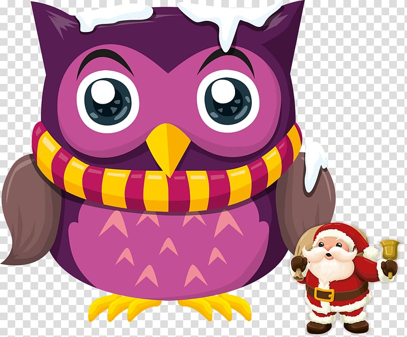 Owl graphics Portable Network Graphics Encapsulated PostScript, christmas owls transparent background PNG clipart