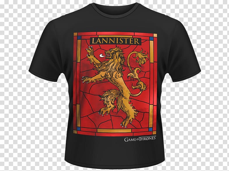 T-shirt Jaime Lannister Tyrion Lannister House Lannister Tywin Lannister, T-shirt transparent background PNG clipart