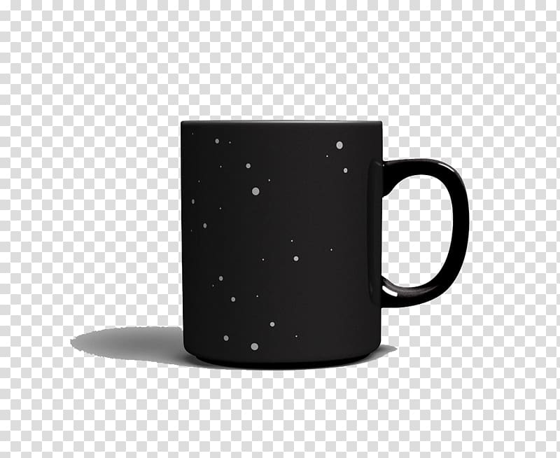 Coffee cup Mug, Black Star Mug Free matting products in kind transparent background PNG clipart
