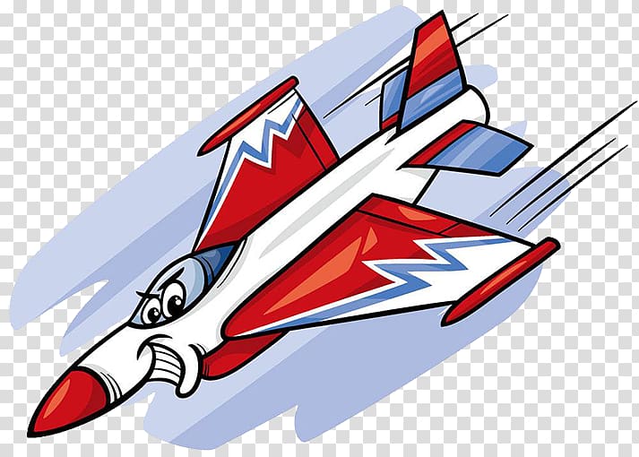 Airplane Cartoon Jet aircraft Illustration, space ship transparent background PNG clipart