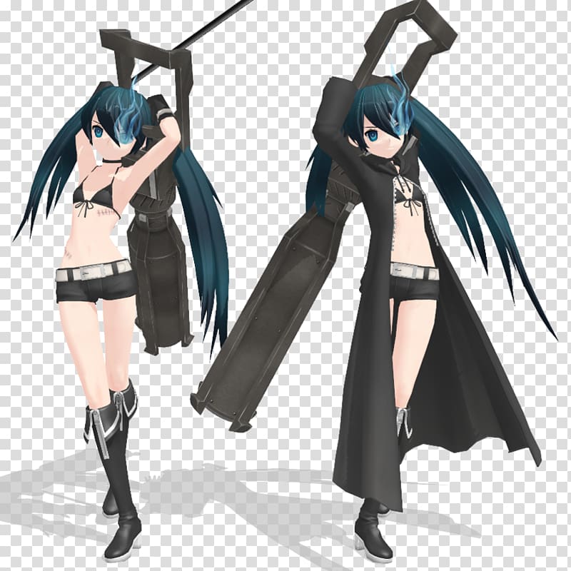 Hatsune Miku Black Rock Shooter Digital art Anime, hatsune miku transparent background PNG clipart