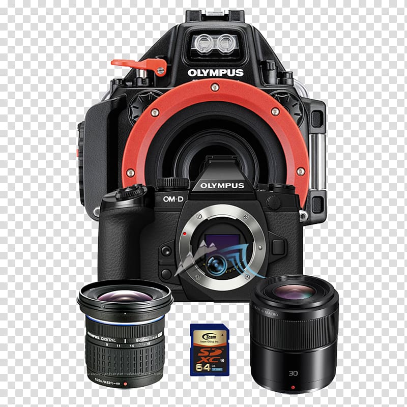 Olympus OM-D E-M5 Mark II Olympus Tough TG-4 Olympus PEN E-PL7 Camera, Camera transparent background PNG clipart