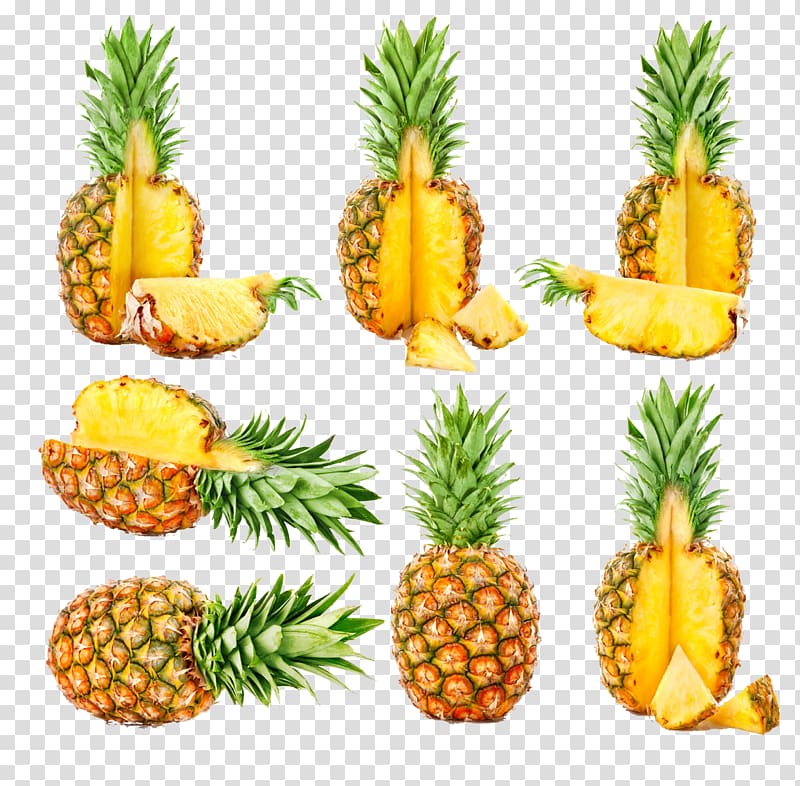 Juice Fruit salad Pineapple, Pineapple collection transparent background PNG clipart