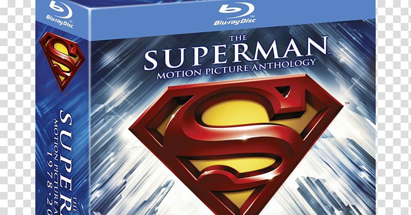 Superman Blu-ray disc Film DVD Television, Metallic SuperMan Logo transparent background PNG clipart