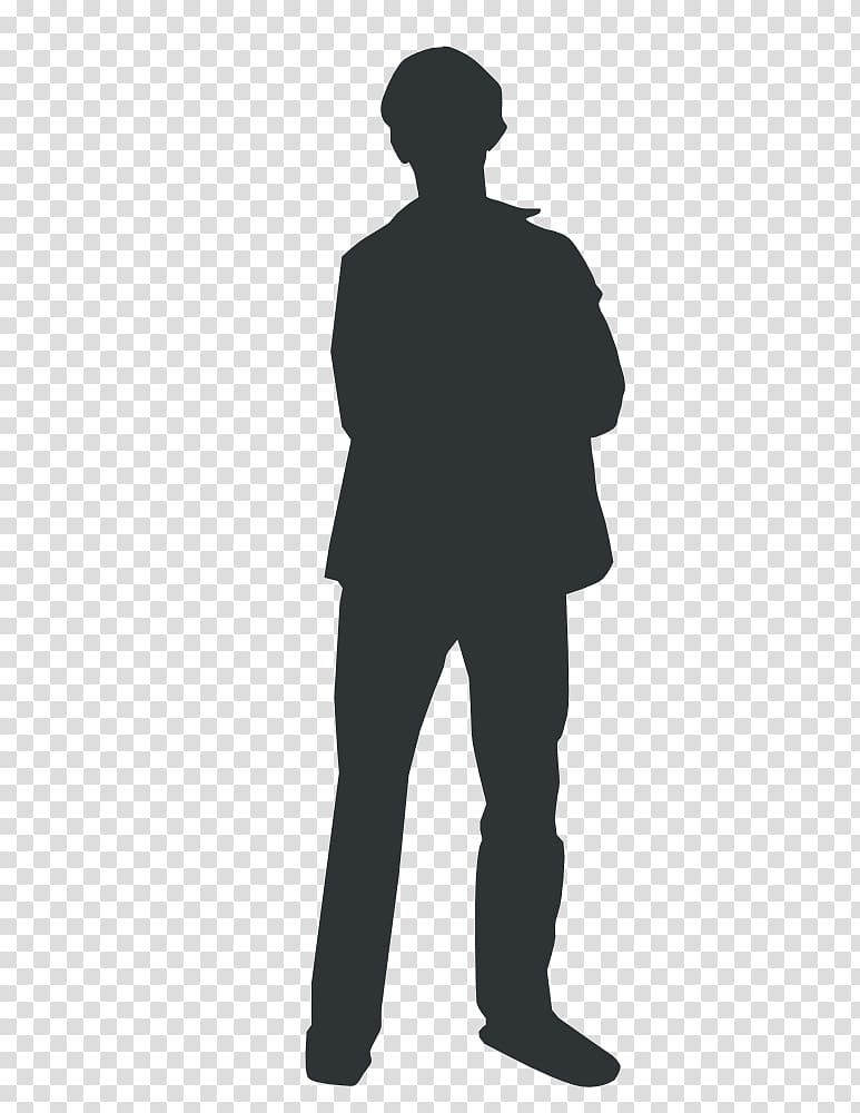 silhouette of standing man , Person Human body Homo sapiens , Outline Of A Man transparent background PNG clipart