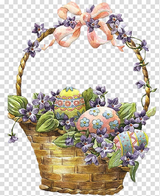 Easter Bunny Easter basket Easter egg , Easter transparent background PNG clipart