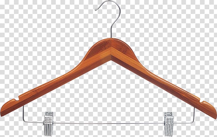 Clothes hanger Wood Business Clothing Closet, wood transparent background PNG clipart