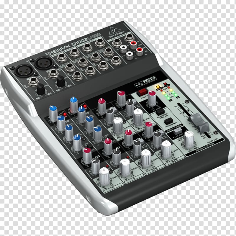 Microphone preamplifier Audio Mixers Behringer, processor transparent background PNG clipart