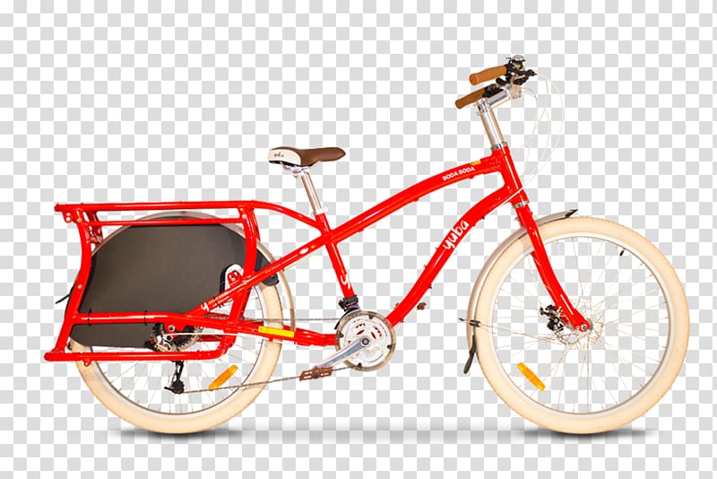 Yuba Boda Boda V3 Step-Through Cargo Bike Freight bicycle Yuba Spicy Curry Electric Cargo Bike, Freight Bicycle transparent background PNG clipart