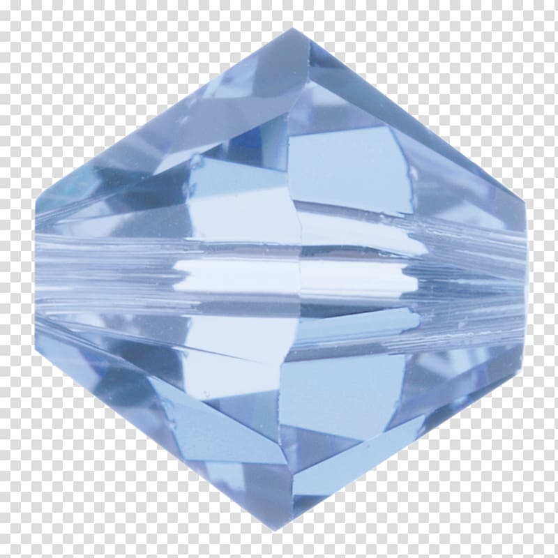 Crystal Blue Bead Swarovski AG Light, crystal glass button elements transparent background PNG clipart