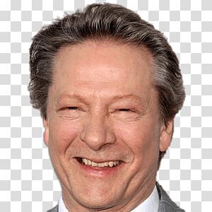 man smiling, Chris Cooper Laughing transparent background PNG clipart