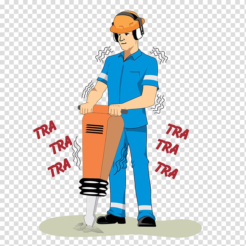 Jackhammer Architectural engineering Construction worker , construction workers at work transparent background PNG clipart