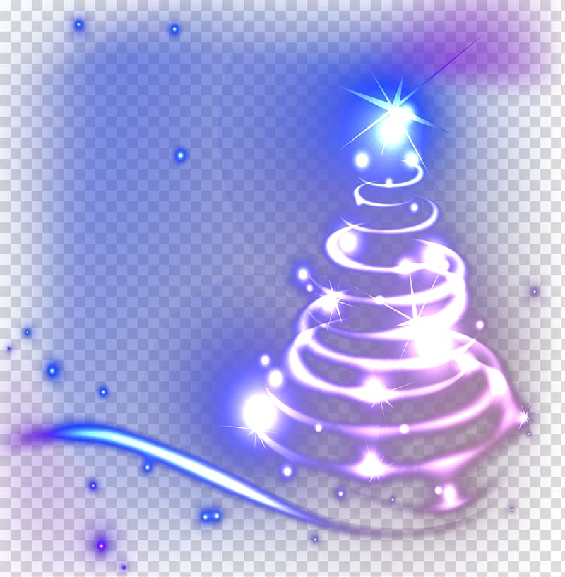 Christmas tree Light, Cool Christmas tree material transparent background PNG clipart