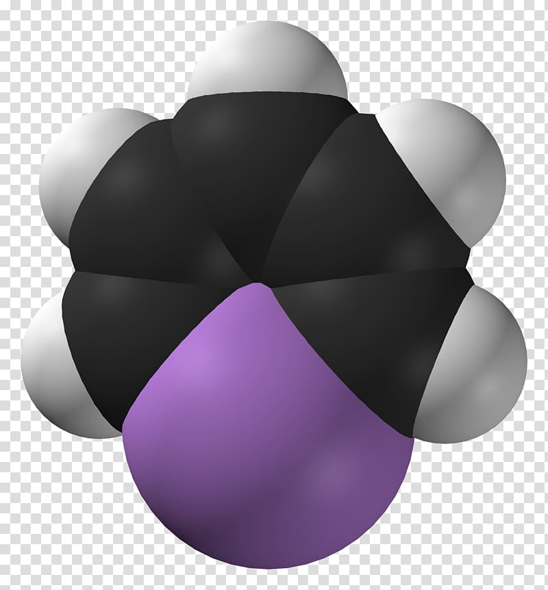 Arsabenzene Space-filling model Chemical compound Group Arsenic, SF transparent background PNG clipart