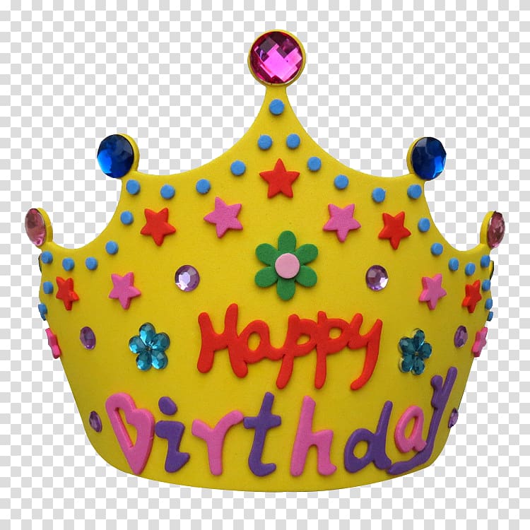 paper birthday crown material transparent background PNG clipart